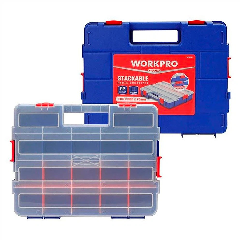 WORKPRO Stackable and Interlock Parts Organizer WORKPRO Stackable and Interlock Parts Organizer