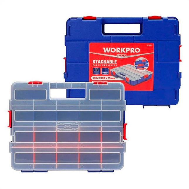 WORKPRO Stackable and Interlock Parts Organizer