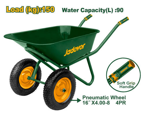 Jadever Heavy‑Duty Concrete Cart 150kg 90L