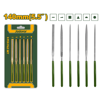 JADEVER 6‑Piece Mini File Set
