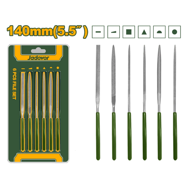 JADEVER 6‑Piece Mini File Set