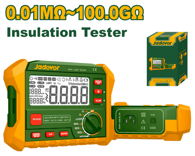 Jadever Electrical Insulation Tester (RCD/LOOP Tester)