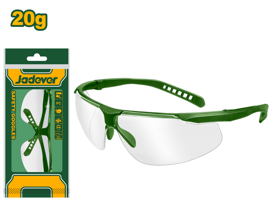 JADEVER Transparent Safety Goggles – 20g JADEVER Transparent Safety Goggles – 20g
