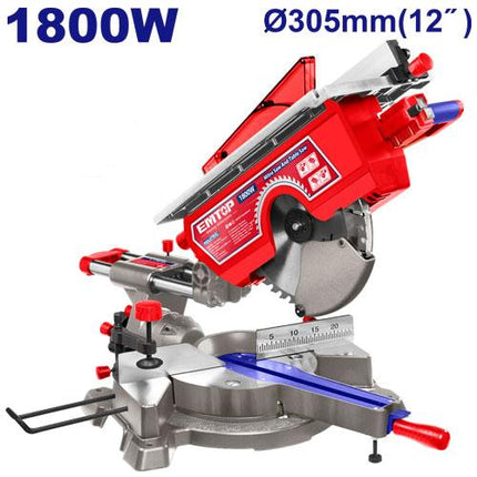 EMTOP 1800W 10" 2-in-1 Mitre and Table Saw