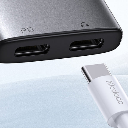 Mcdodo 2-in-1 USB-C to USB-C + 3.5mm Audio Converter Adapter