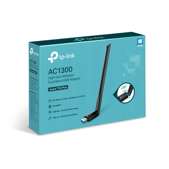 محول TP-Link Archer T3U Plus AC1300 محول TP-Link Archer T3U Plus AC1300