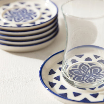 Grande Triangle 6-Piece Tea Plate Set for Tea Service