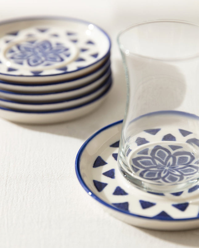 Grande Triangle 6-Piece Tea Plate Set for Tea Service