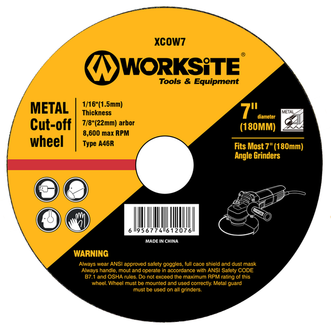 XCOW412-3.0 worksite Metal Cutting Disc 4 1/2 in From worksite Aggressive Cut | XCOW412-3.0