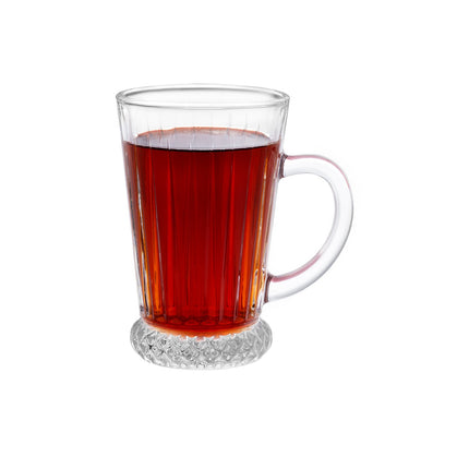 Madeleine Glass Teacup Set of 4 - 210ml Transparent