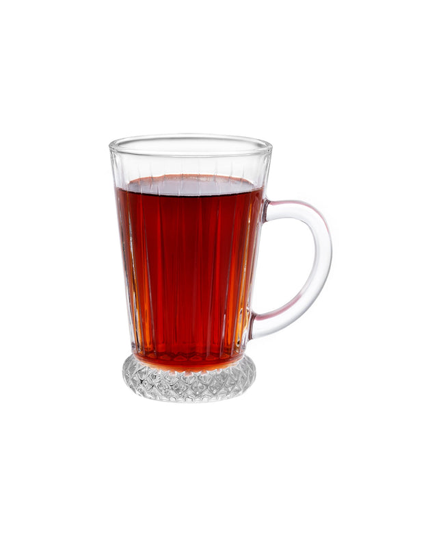 Madeleine Glass Teacup Set of 4 - 210ml Transparent