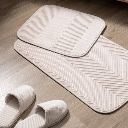 Emele 2-Pack Bath Mat Set - Beige
