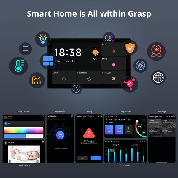 NSPanel Pro Smart Home Control Panel (Type 120, Black) NSPanel Pro Smart Home Control Panel (Type 120, Black)