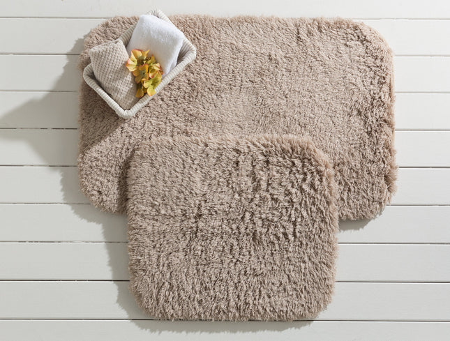 Sheep Bath Mat - Plush Camel Luxury Bathroom Rug