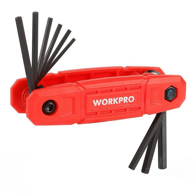 WORKPRO 9-Piece Folding Hex Key Set (SAE)