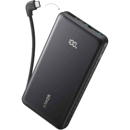 باور بانك Anker Zolo بسعة 20,000mAh مع شحن سريع 22.5W وكابل USB-C مدمج 
