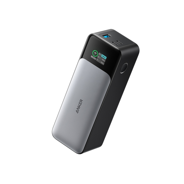 باور بانك أنكر برايم 737 (PowerCore 24K) سعة 24,000 ملّي أمبير مع شحن سريع بقدرة 140 واط، شاشة رقمية ذكية و3 منافذ شحن