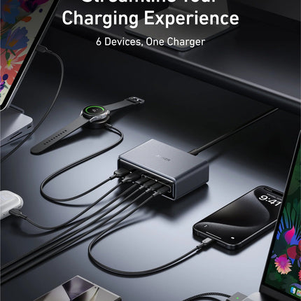 Anker Prime 200W GaN Charger 6-Port Charging Station