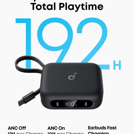 سماعات Soundcore P41i لاسلكية بالكامل — علبة شحن مدمجة ببطارية إضافية