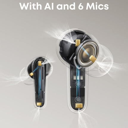 سماعات Soundcore P41i لاسلكية بالكامل — علبة شحن مدمجة ببطارية إضافية