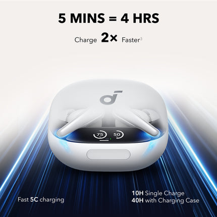 سماعات Soundcore Liberty 4 Pro لاسلكية بالكامل — عزل ضوضاء ذكي وصوت عالي الدقة