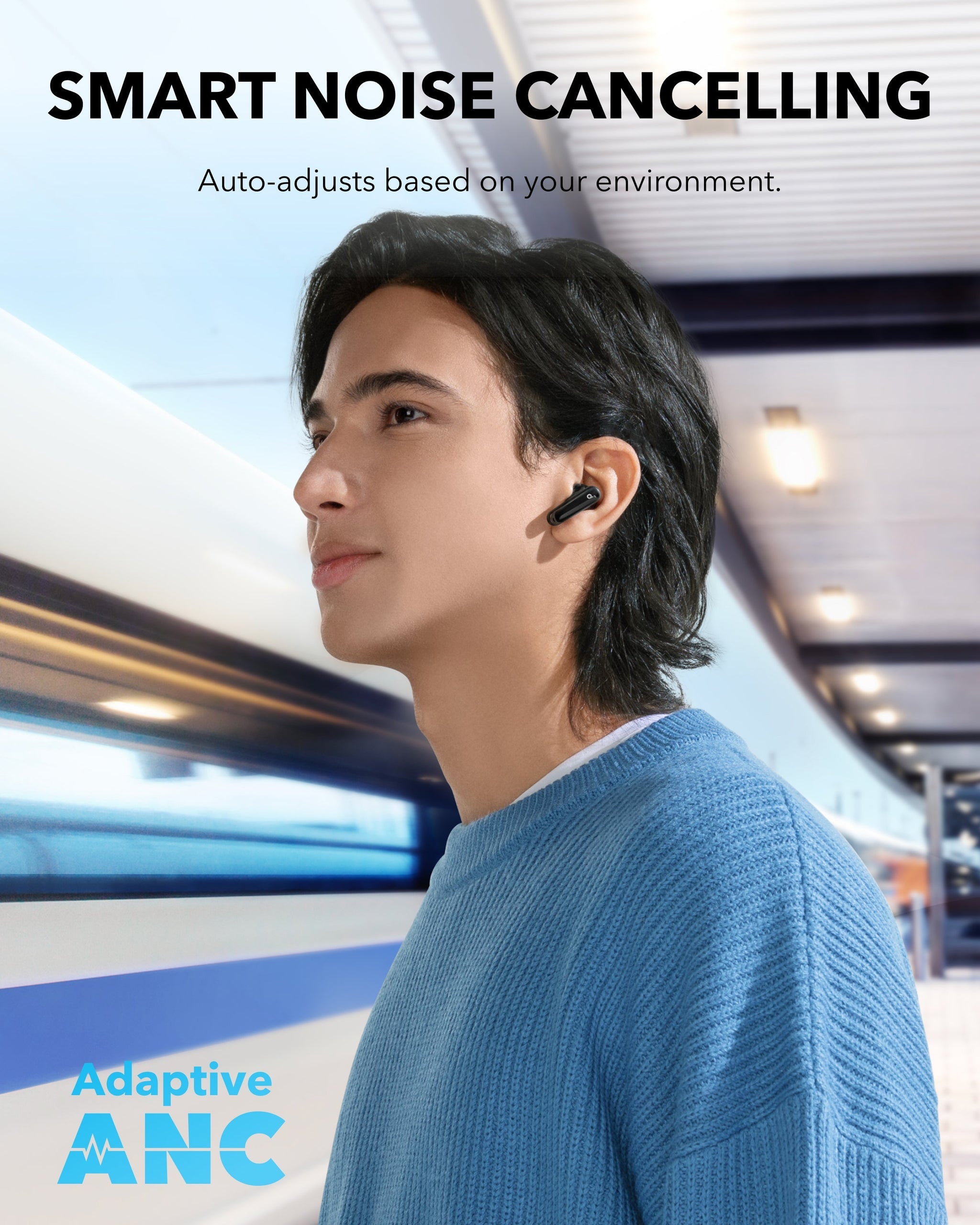 سماعات Soundcore P40i اللاسلكية بالكامل — تحكم ذكي بالضوضاء وشحن محمول سماعات Soundcore P40i اللاسلكية بالكامل — تحكم ذكي بالضوضاء وشحن محمول