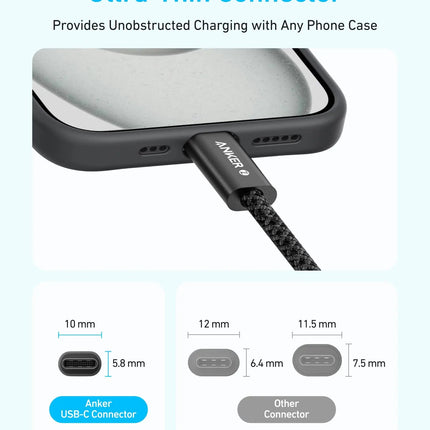 Anker Zolo USB-C to USB-C Cable 240W — Braided Fast Charging (A8060)
