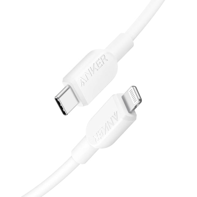 Anker USB-C to Lightning Cable 90 cm — MFi Certified Fast Charging (White)