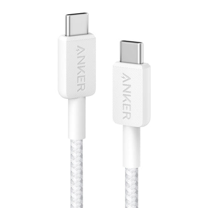 Anker 322 PowerLine USB-C to USB-C Fast Charging Cable (60W, Braided, Durable,3ft)