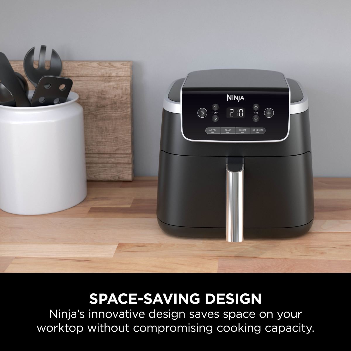 قلاية هوائية Ninja Pro AF140UK بسعة 4.7 لتر (4 اوضاع طهي) – صحية وسريعة قلاية هوائية Ninja Pro AF140UK بسعة 4.7 لتر (4 اوضاع طهي) – صحية وسريعة