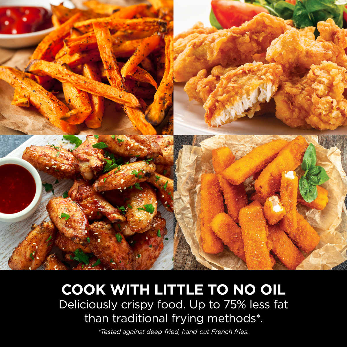 قلاية هوائية Ninja Pro AF140UK بسعة 4.7 لتر (4 اوضاع طهي) – صحية وسريعة قلاية هوائية Ninja Pro AF140UK بسعة 4.7 لتر (4 اوضاع طهي) – صحية وسريعة