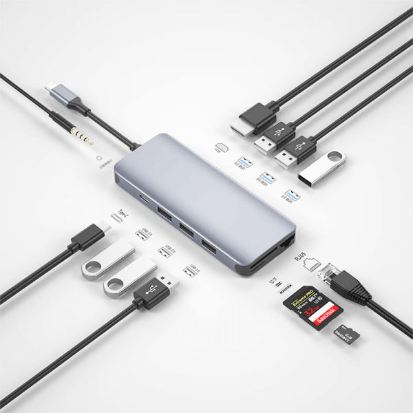 موزع USB-C WIWU Alpha 12 في 1 موزع USB-C WIWU Alpha 12 في 1