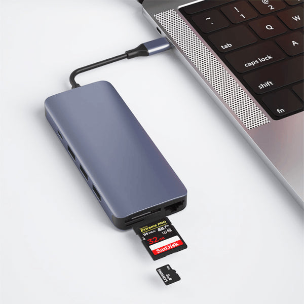 موزع USB-C WIWU Alpha 12 في 1 موزع USB-C WIWU Alpha 12 في 1