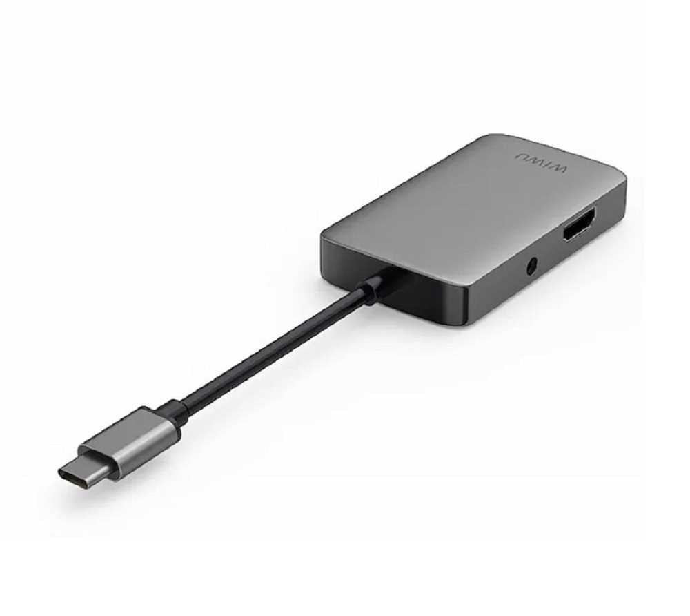 موزع USB-C 5 في 1 من WIWU Alpha موزع USB-C 5 في 1 من WIWU Alpha