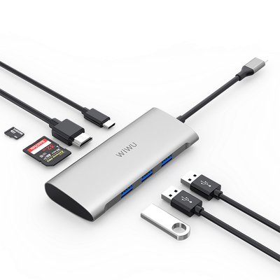 موزع USB-C WIWU Alpha 7 في 1 موزع USB-C WIWU Alpha 7 في 1