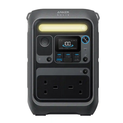 محطة طاقة متنقلة أنكر سوليكس (Anker SOLIX C300X) – سعة 288Wh وقوة 300 واط (تصميم شنطة الكتف)