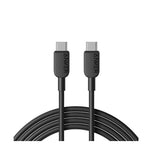 سلك شحن أنكر 310 من USB-C إلى USB-C (طول 3 قدم / 0.9 متر)، يدعم شحن سريع بقدرة 60 واط، مصنوع من النايلون المجدول المتين  