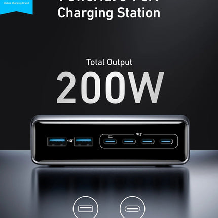 Anker Prime 200W GaN Charger 6-Port Charging Station