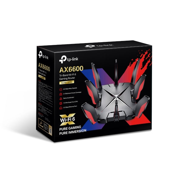 TP-Link Archer GX90 AX6600 Tri-Band Wi-Fi 6 Gaming Router

