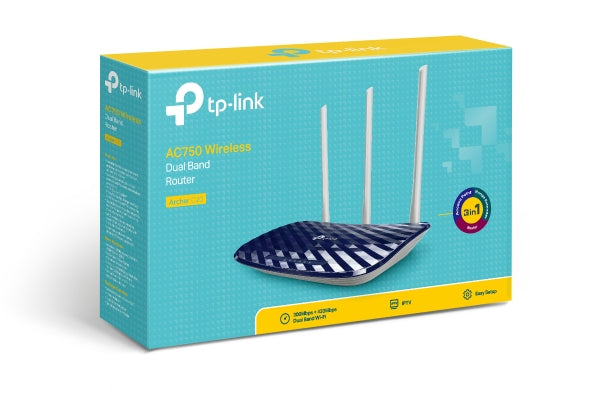 TP-Link Archer C20 AC750 Wireless Dual Band Router TP-Link Archer C20 AC750 Wireless Dual Band Router