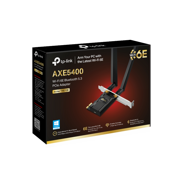 Archer TXE72E Wi-Fi 6E & Bluetooth 5.3 PCIe Adapter