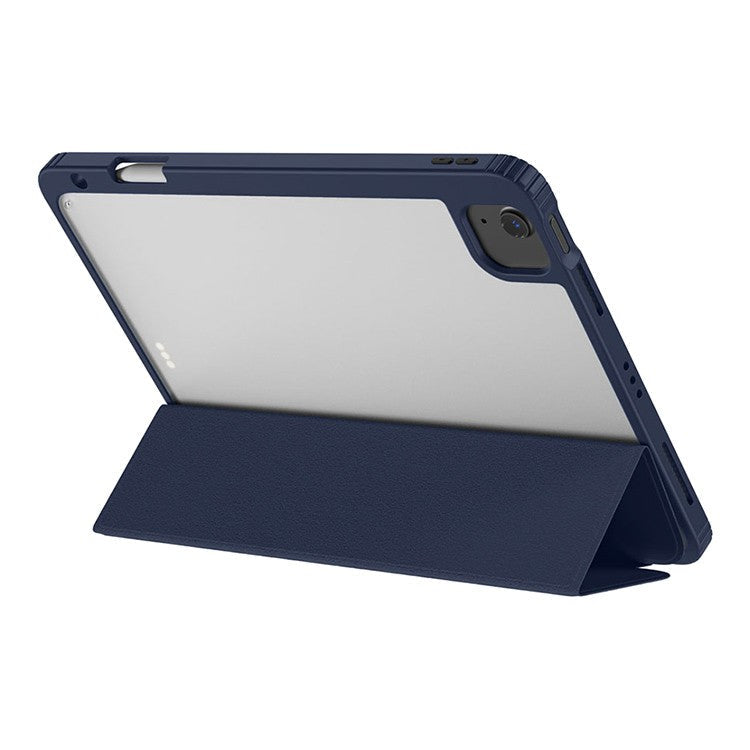 حافظة BLUEO B29 iPad APE مع غلاف جلدي لجهاز iPad Pro 12.9 (2020/2021/2022)/iPad Air 13 (2024) - أزرق داكن حافظة BLUEO B29 iPad APE مع غلاف جلدي لجهاز iPad Pro 12.9 (2020/2021/2022)/iPad Air 13 (2024) - أزرق داكن