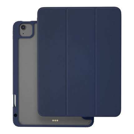 BLUEO B29 iPad APE Case with Leather Sheath for iPad Pro 12.9 (2020/2021/2022)/iPad Air 13 (2024) - Navy Blue