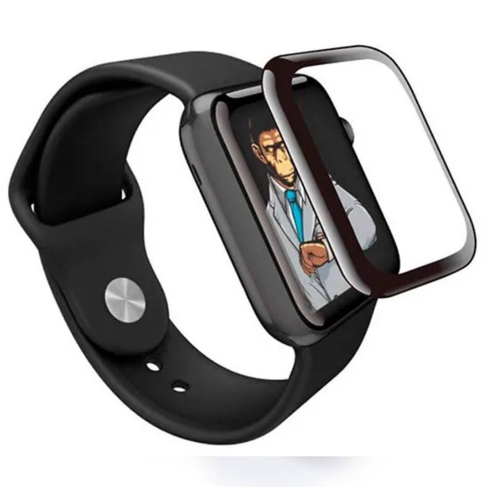 BLUEO High Molecule Shock-Resistant Screen Protector with Dust Removal Locator for Apple Watch S10 42MM - HD Black BLUEO High Molecule Shock-Resistant Screen Protector with Dust Removal Locator for Apple Watch S10 42MM - HD Black