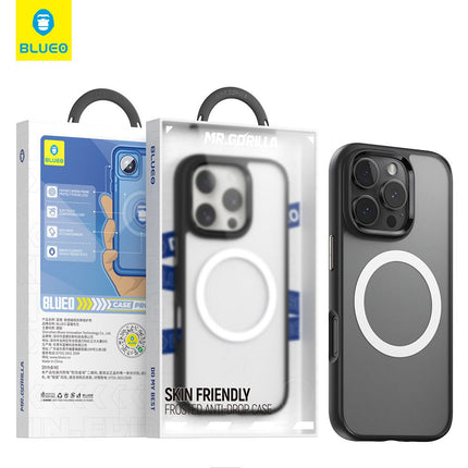 حافظة هاتف مغناطيسي مضاد للسقوط من BLUEO BL020 من الجيل الثاني لهاتف iPhone 16 Pro - رمادي