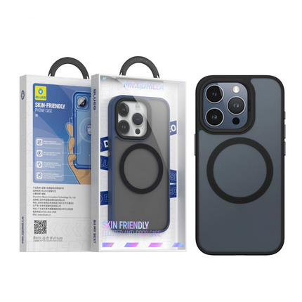 BLUEO BK5934 Skin-Friendly Frosted Anti-Drop Case with Magnetic for iPhone 13 Pro Max (6.7″) - Black