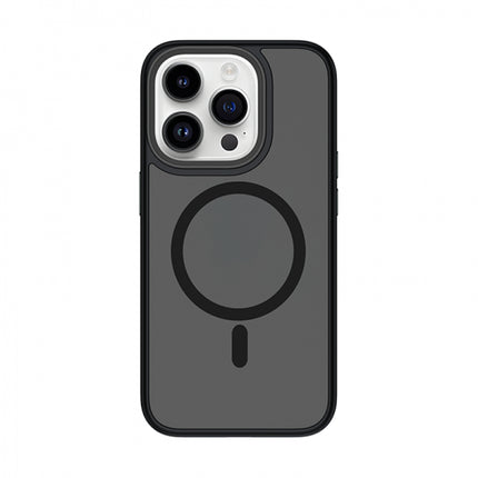 BLUEO BK5934 Skin-Friendly Frosted Anti-Drop Case with Magnetic for iPhone 15 Pro Max (6.7″) - Black