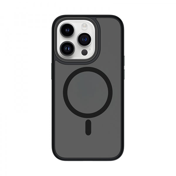 BLUEO BK5934 Skin-Friendly Frosted Anti-Drop Case with Magnetic for iPhone 14 Pro Max (6.7″) - Black