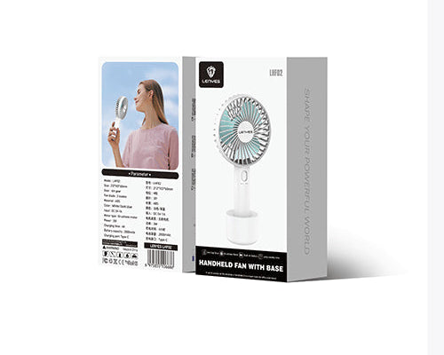 مروحة طاولة صغيرة الحجم من Lenyes LHF02 - لون ابيض مروحة طاولة صغيرة الحجم من Lenyes LHF02 - لون ابيض