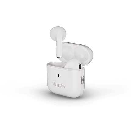 سماعات تيون فلو برو (TuneFlow Pro) لاسلكية بالكامل - ميزة إلغاء الضوضاء النشط (ANC) - صوت باس عميق - وقت تشغيل 40 ساعة - أبيض